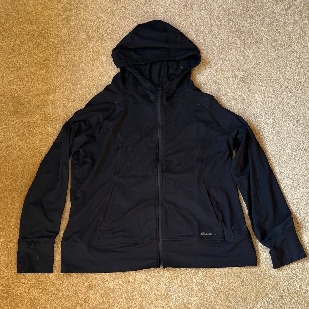 Eddie Bauer Dark Black Jacket Freedry XL